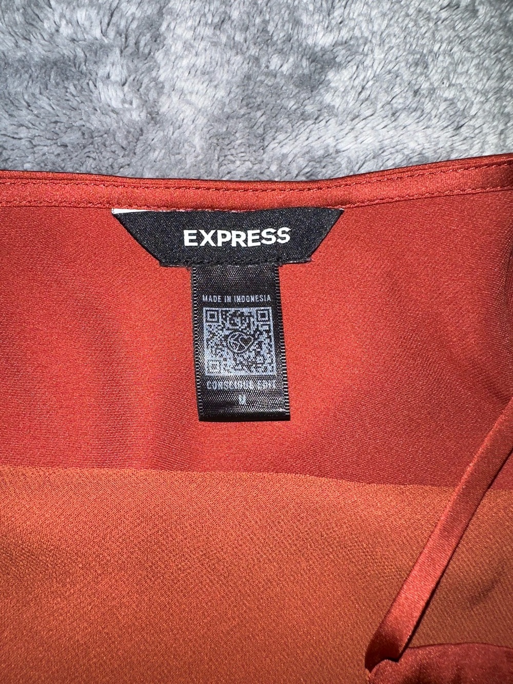 Express Rust Satin Cami - Picture 3 of 3